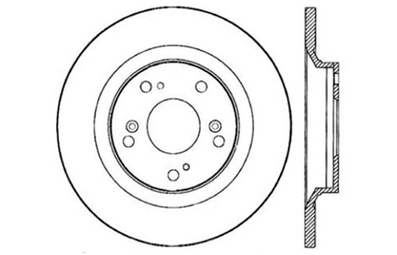 Rotor trasero derecho ranurado y perforado StopTech 00-09 S2000