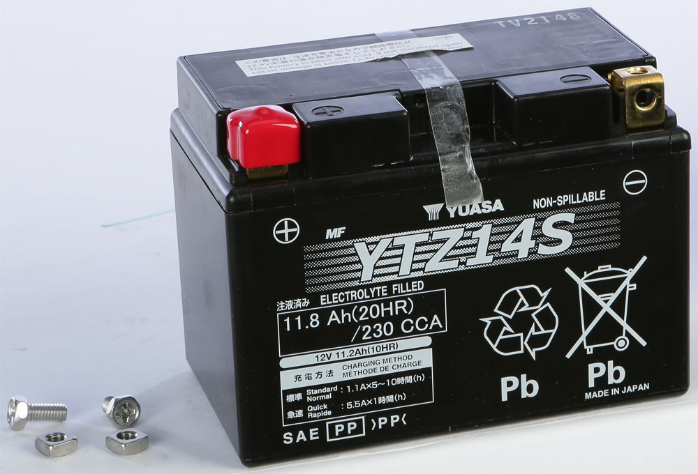Yuasa Battery YTZ14S Sealed Factory Activated (YUAM72Z14)