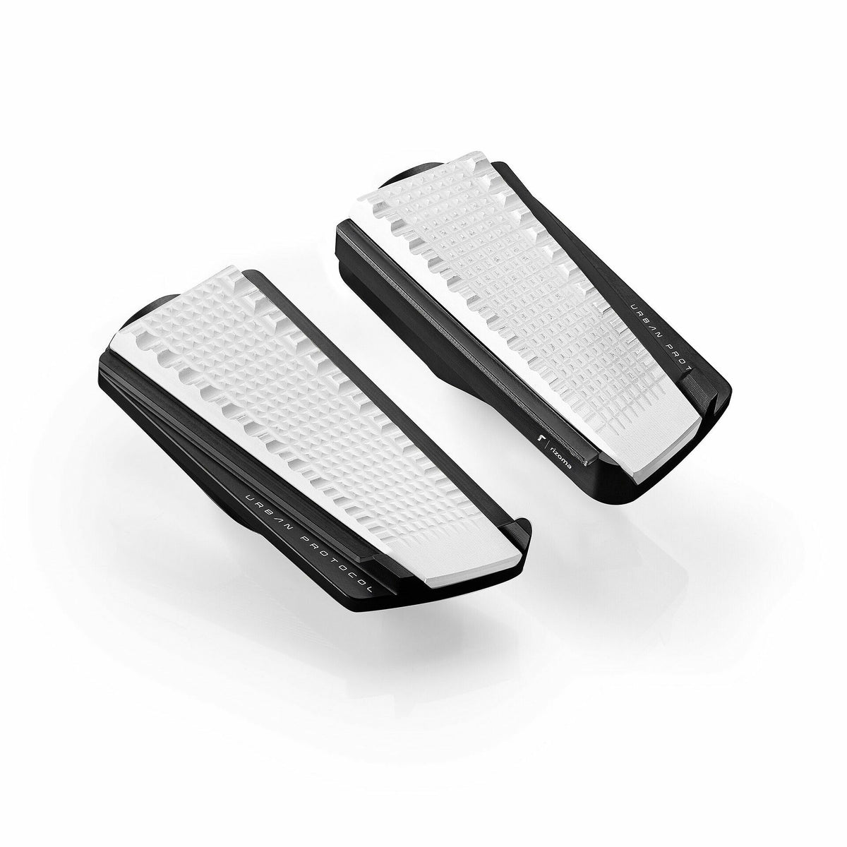 Rizoma Urban Protocol Footpegs Black/White PR (PE643B)