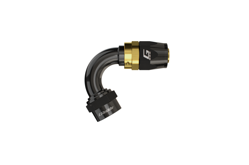 GReddy AN06 60 DEGREE HOSE END SWIVEL BLACK/GOLD ANODIZED