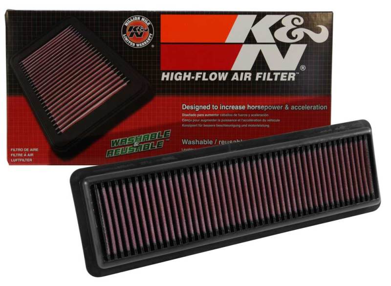 K&N 33-3049 Replacement Air Filter — Fits 14 Hyundai Grand i10 L4 1.2L