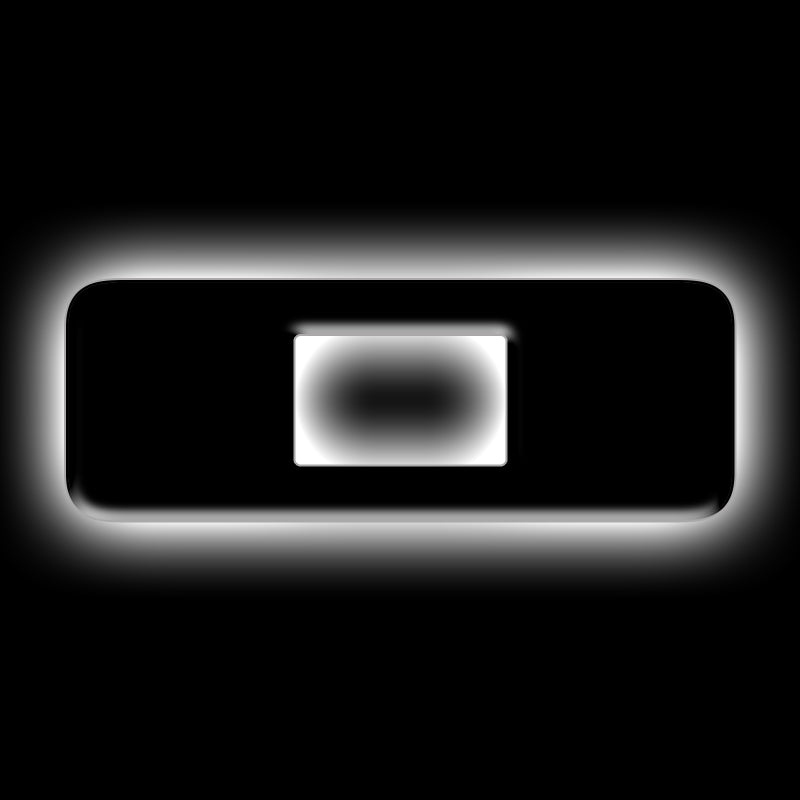 Insignias con letras LED iluminadas universales ORACLE Lighting - Acabado de superficie negro mate - O VER GARANTÍA