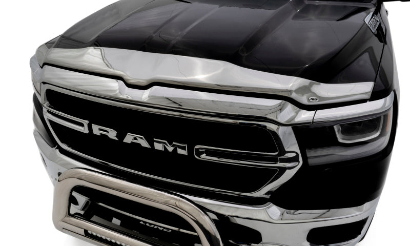 AVS 2019 Dodge RAM 1500 Aeroskin Low Profile Acrylic Hood Shield - Chrome