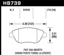 Cargar imagen en el visor de la galería, Hawk 2013 Fiat 500 Abarth Front HPS 5.0 Street Brake Pads