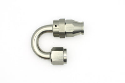 DeatschWerks 8AN Female Swivel 180-Degree PTFE Hose End Fitting (Incl. 1 Olive Insert)