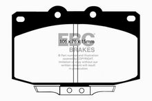 Cargar imagen en el visor de la galería, EBC 86-89 Mazda RX7 2.4 (1.3 Rotary)(Vented Rear Rotors) Greenstuff Front Brake Pads