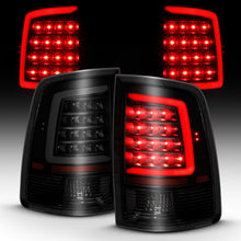 Cargar imagen en el visor de la galería, ANZO 2009-2018 Dodge Ram 1500 LED Taillight Plank Style Black w/Smoke Lens