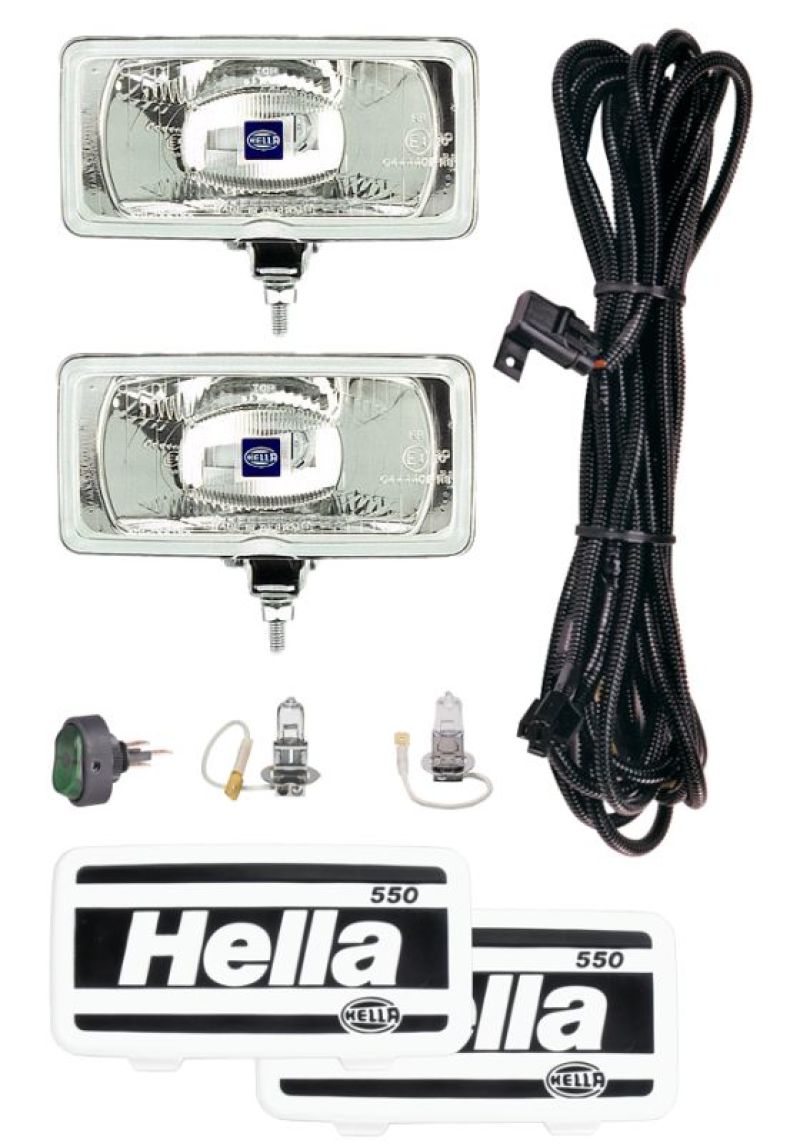 Kit de lámpara de conducción halógena Hella serie 550 de 12 V/55 W
