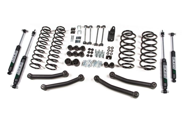 Zone Offroad 4in Suspension System — Fits 1997-2002 Jeep TJ