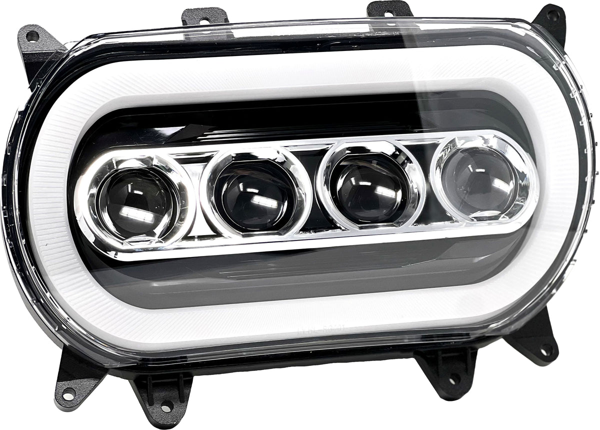 Letric Lighting Quad-Beam Integrted LED Headlight `15-UP Fltr (LLC-QB-FH)