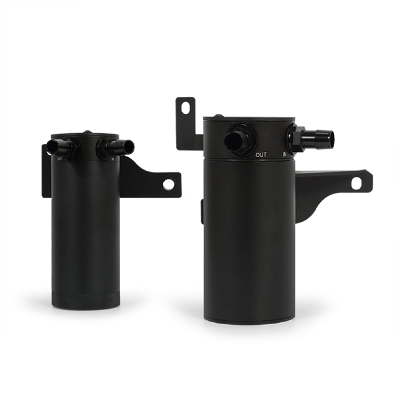 Mishimoto Black Baffled Oil Catch Can Kit — Fits 2011-2014 Ford F-150 EcoBoost 3.5L