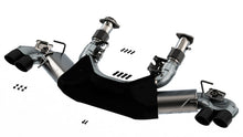 Cargar imagen en el visor de la galería, Borla 2020 Chevrolet Corvette C8 6.2 ATAK 3in Exhaust System Dual Round Rolled A/C Black Chrome Tips