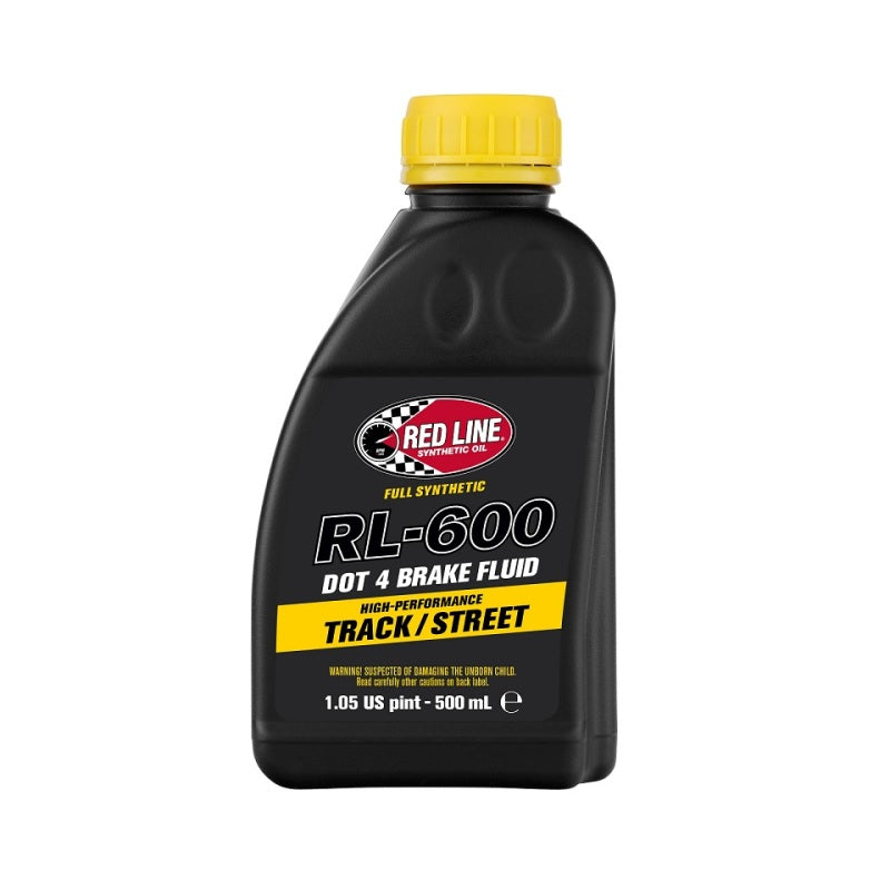 Red Line RL-600 High-Performance Brake Fluid DOT 4 — 12oz.