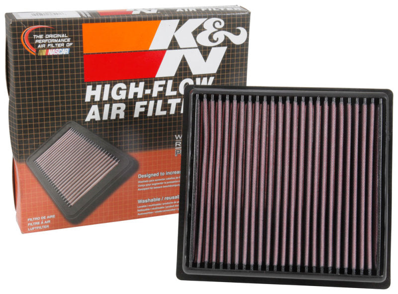 K&N 33-5064 Drop-In Air Filter — Fits 2017-2023 Subaru Impreza, Crosstrek, Forester, Ascent, Legacy, Outback, WRX
