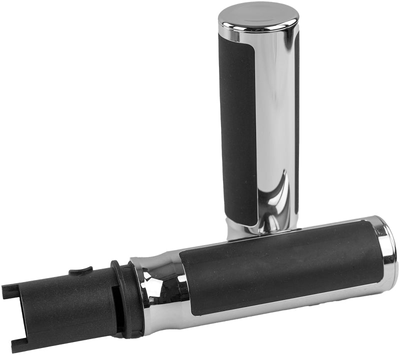 Bikers Choice 23-Up Touring Chrome Billet Cushioned Grips