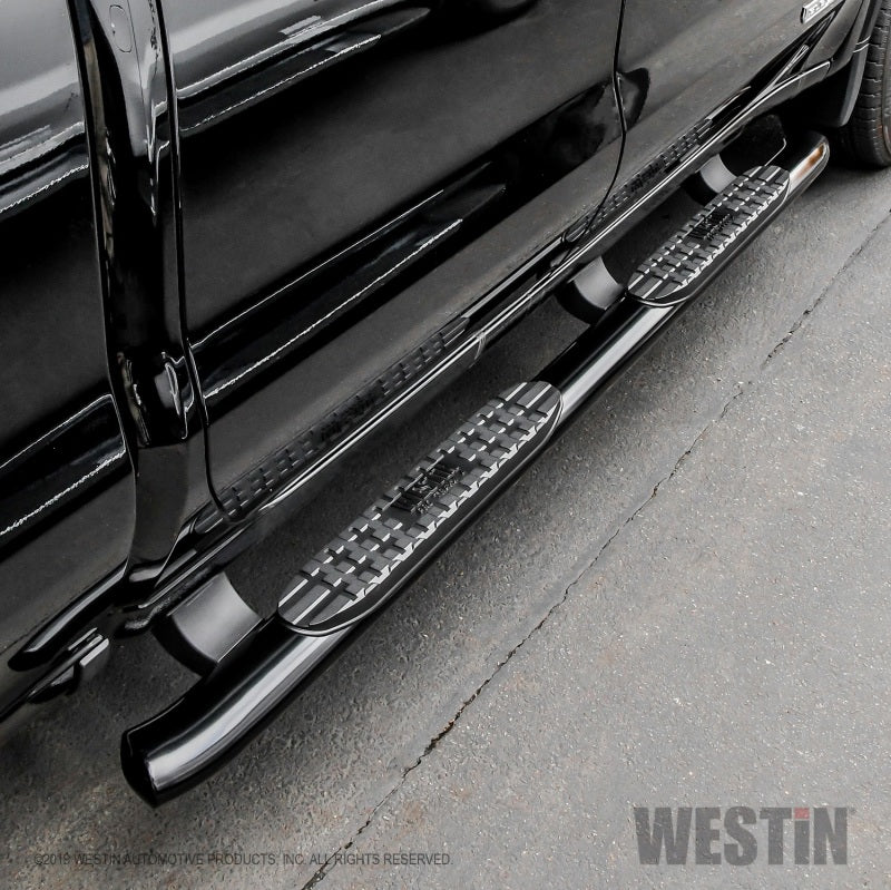Westin PRO TRAXX 4 Oval Nerf Step Bars — Fits 2019-2024 Chevy Silverado/GMC Sierra 1500 Double Cab