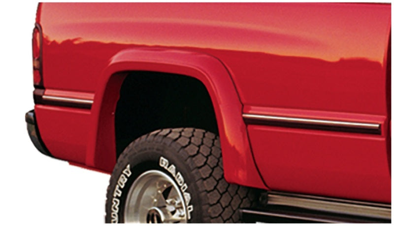 Guardabarros estilo Bushwacker 94-01 Dodge Ram 1500 Fleetside Extend-A-Fender, 4 piezas, 78,0/96,0 pulgadas, caja, color negro