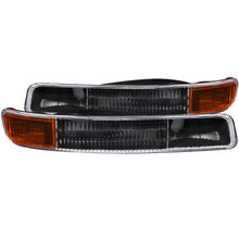 Cargar imagen en el visor de la galería, ANZO 1999-2006 Gmc Sierra 1500 Euro Parking Lights Black w/ Amber Reflector