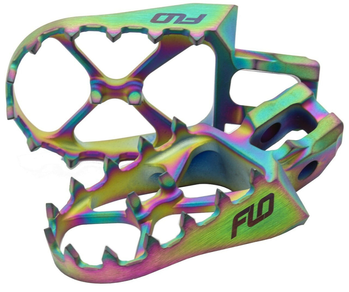 FLO Motorsports Titanium Foot Pegs JET Fuel HON/KAW (TI-792JET)