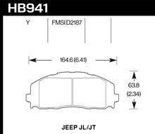 Cargar imagen en el visor de la galería, Hawk 2018 Jeep Wrangler Rubicon LTS Street Front Brake Pads