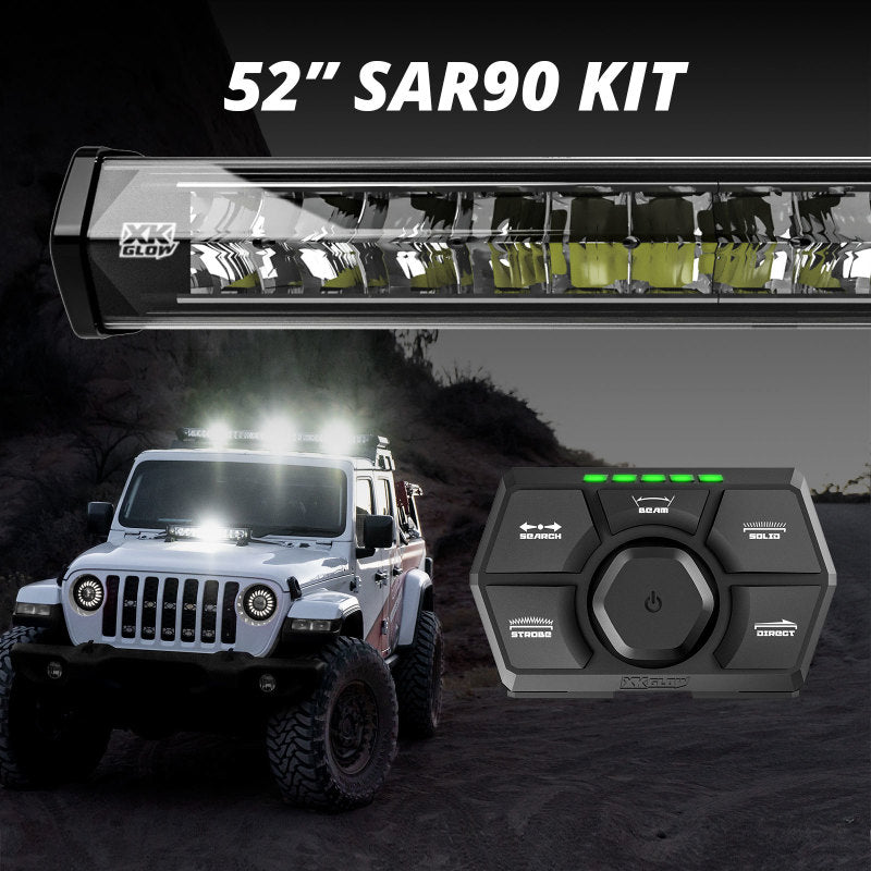 XK Glow SAR90 Light Bar Kit Emergency Search and Rescue Light System 52In (XK-SAR90-3)