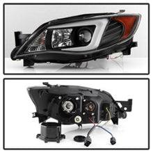 Cargar imagen en el visor de la galería, Spyder Subaru WRX 08-09 Projector Headlights - HID Model Only - Black PRO-YD-SWRX08-HID-LBDRL-BK