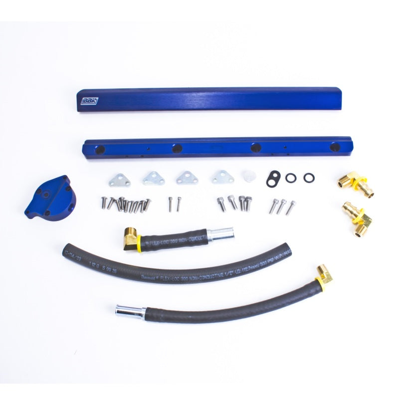 Kit de riel de combustible de aluminio billet de alto flujo BBK Mustang 5.0 86-93