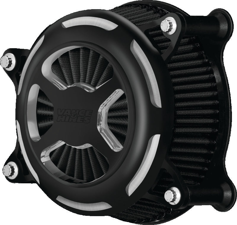 Vance and Hines 08-16 Harley Davidson Road King VO2 Blade Air Intake - Wrinkle Black