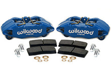 Cargar imagen en el visor de la galería, Wilwood DPHA Front Caliper &amp; Pad Kit Blue Honda / Acura w/ 262mm OE Rotor