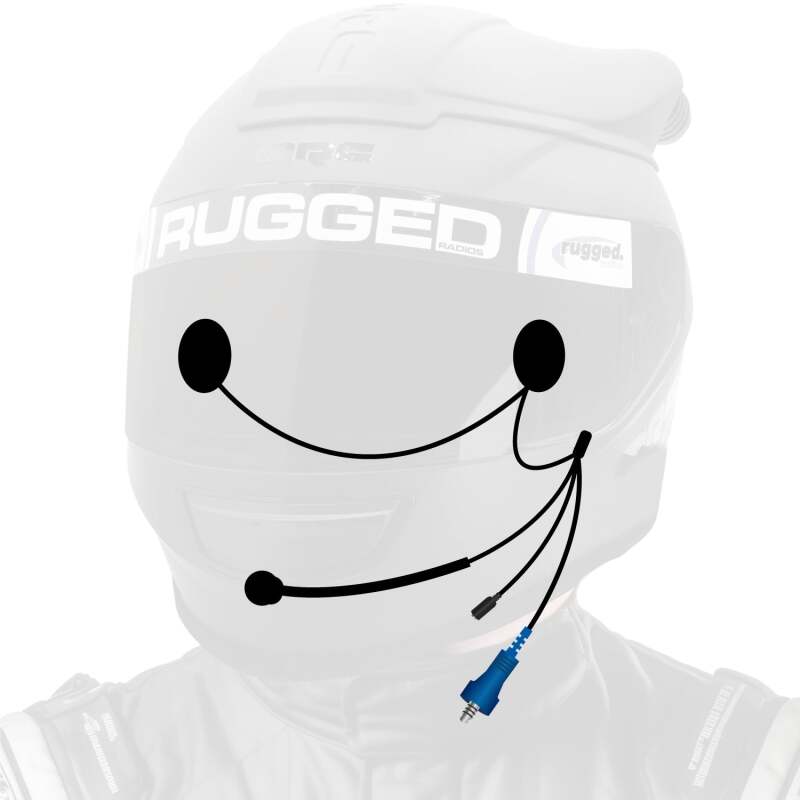 Rugged Radios OFFROAD Wired Helmet Kit with Alpha Audio Speakers Mic & 3.5mm Earbud Jack (HK-OFSP-3.5-AA)