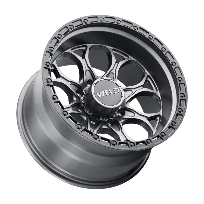 Weld Ledge 8 20x9 / 8x165.1 / ET0 / BS 5 - Satin Gunmetal w/ Satin Black Ring