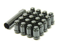 Cargar imagen en el visor de la galería, Wheel Mate Muteki Closed End Lug Nuts - Black Chrome 12x1.25