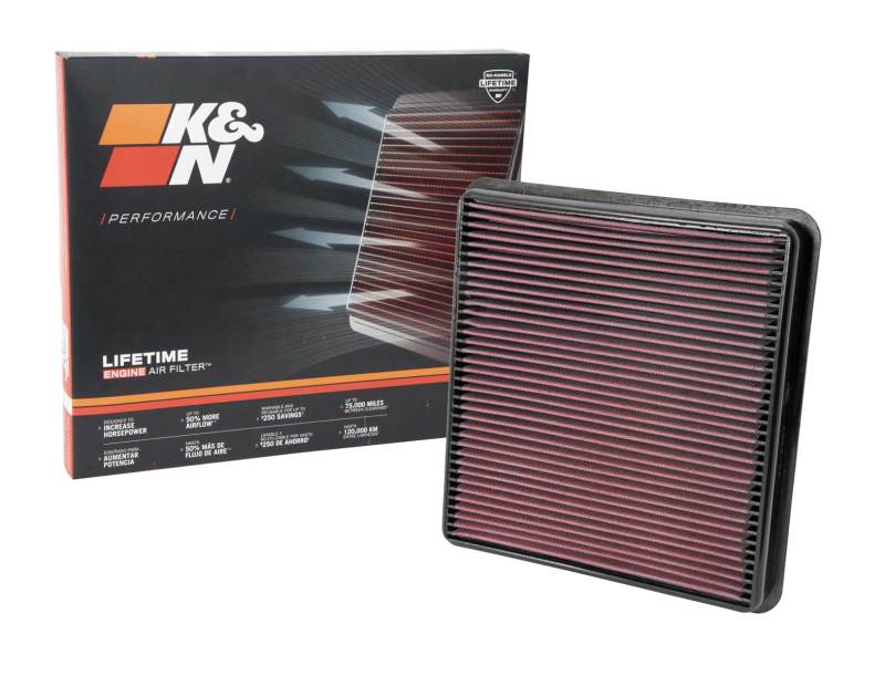 K&N Replacement Air Filter — Fits 2008-2021 Toyota, 2008-2021 Lexus