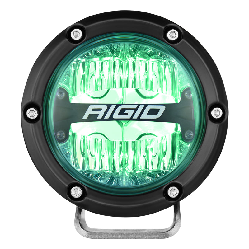 Barra de luz LED todoterreno de 4 pulgadas de la serie 360 ​​de Rigid Industries, RGBW (par)