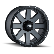 Load image into Gallery viewer, ION Type 134 20x10 / 6x135 BP / -19mm Offset / 87mm Hub Matte Gunmetal/Black Beadlock Wheel