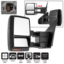 Cargar imagen en el visor de la galería, Xtune Ford F150 07-14 Power Heated Amber LED Signal Telescoping Mirror Left MIR-FF15007S-PWH-AM-L