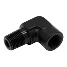 Cargar imagen en el visor de la galería, DeatschWerks 90-Degree 1/8in NPT Male to Female 1/8in NPT - Anodized Matte Black