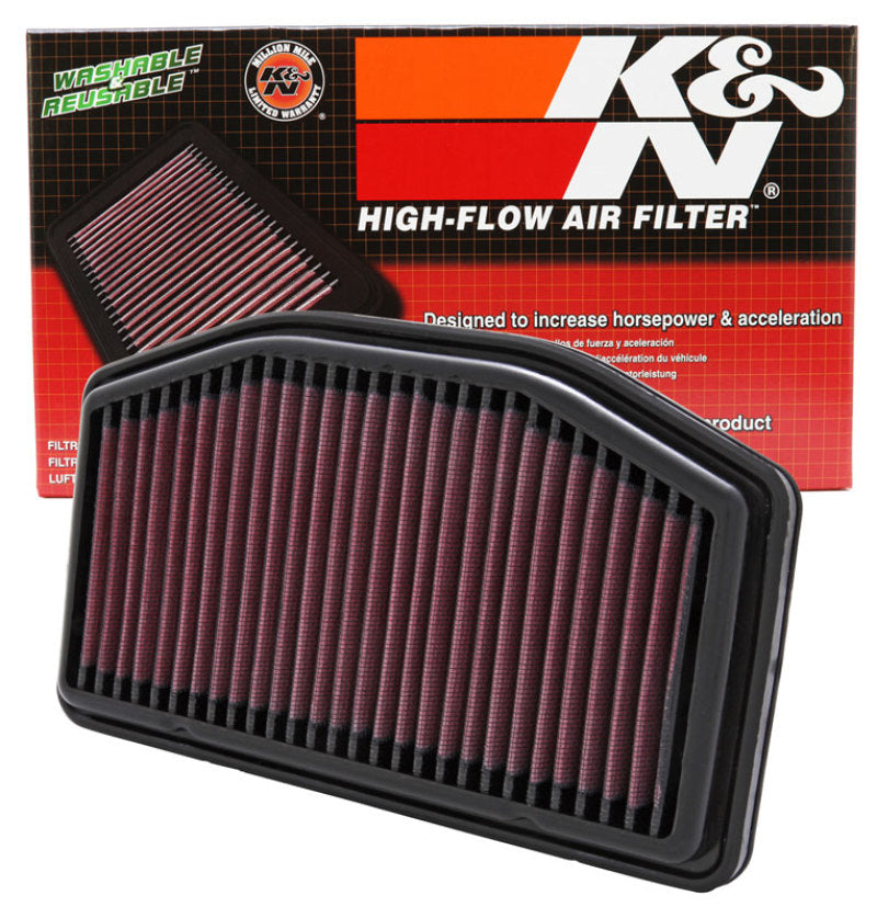 K&N High-Flow Air Filter YA-1009 — Fits 2009-2014 Yamaha YZF-R1