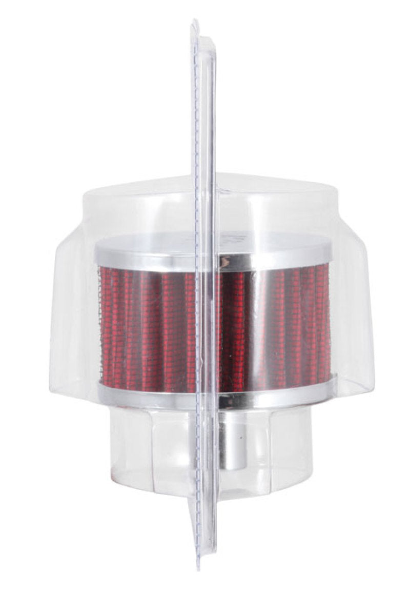 K&N 62-1160 Crankcase Vent Filter — 3/4in Vent, 3in Diameter, 2in Height, Chrome Top