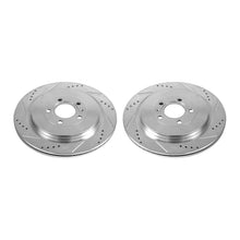 Cargar imagen en el visor de la galería, Power Stop 13-14 Ford Mustang Rear Evolution Drilled &amp; Slotted Rotors - Pair