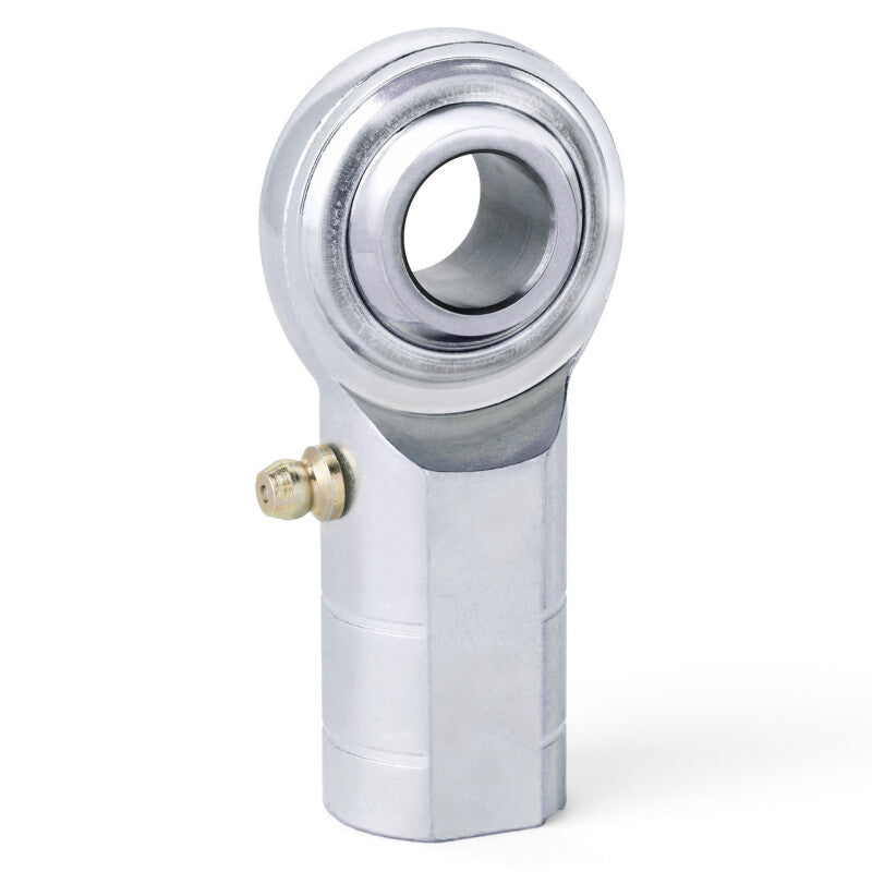QA1 C Series 2-Pc Rod End - Female/Left Hand - 10mm Bore x M10x1.5 w/Zerk - Carbon Steel