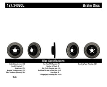 Cargar imagen en el visor de la galería, Rotor trasero izquierdo ranurado y perforado StopTech 06 BMW 330 / 07-09 BMW 335