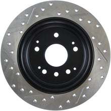 Cargar imagen en el visor de la galería, Rotor trasero izquierdo ranurado y perforado para Acura TL 04-08 / Honda Element 03-09 StopTech