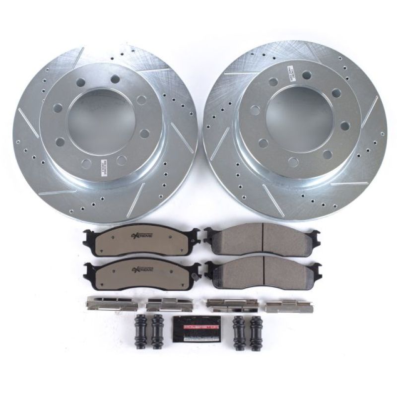 Power Stop Z36 Truck & Tow Brake Kit - Front Rotors & Pads — 03-08 Dodge Ram 3500