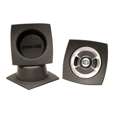DEI Boom Mat Speaker Baffles 5.25in Round 2.5in Deep Pair — Universal