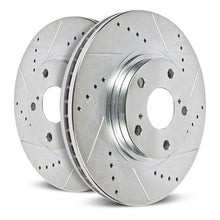 Cargar imagen en el visor de la galería, Power Stop 19-21 Subaru Ascent Front Evolution Drilled &amp; Slotted Rotors - Pair