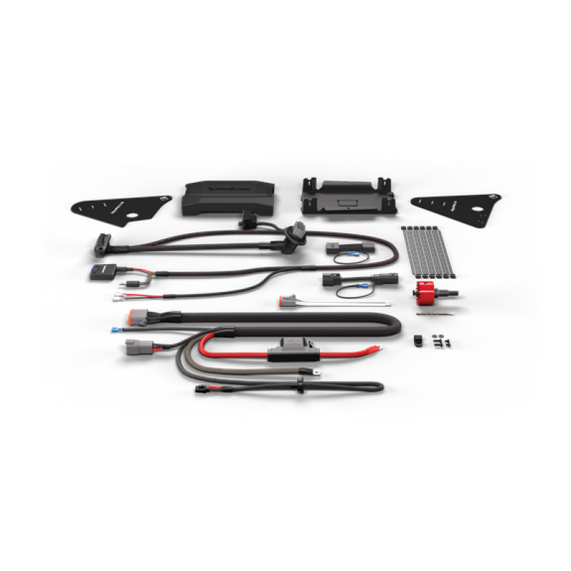 Rockford Fosgate 1998+ Harley Davidson Road King Complete Amp Install Kit w/ Bluetooth Streaming