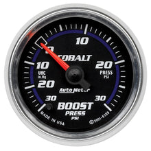 Cargar imagen en el visor de la galería, Autometer Cobalt 52mm 30 PSI Electronic Boost Gauge