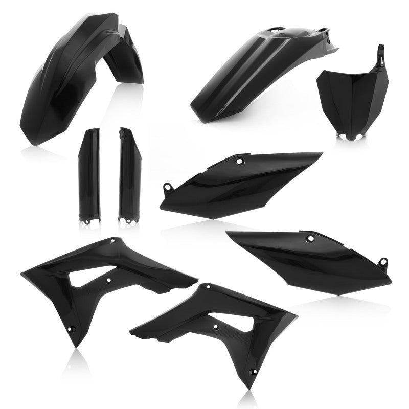 Kit de plástico completo Acerbis 17-18 para Honda CRF250R/ CRF450R, color negro