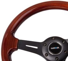 Cargar imagen en el visor de la galería, NRG Classic Wood Grain Steering Wheel (330mm) Wood Grain w/Matte Black 3-Spoke Center